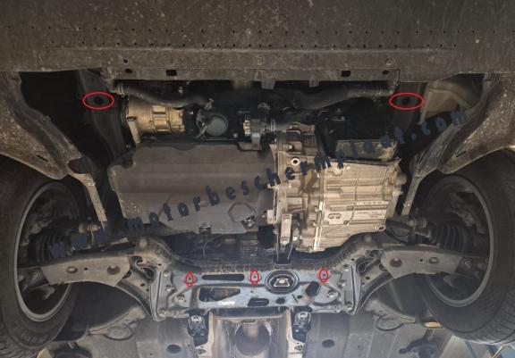 Aluminium Motor, Versnellingsbak en Radiator Beschermplaat voor VW Passat B8