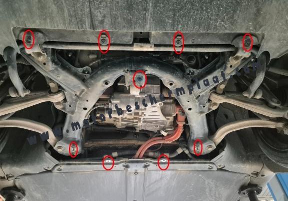 Voorste elektromotorschild tbv Tesla Model 3 AWD
