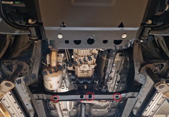 Versnellingsbak aluminium  Beschermplaat voor Jac T8