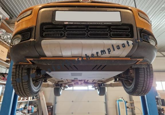 Motor, Versnellingsbak en Radiator Beschermplaat voor Fiat Panda 4x2