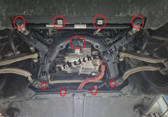 Voorste aluminium beschermplaat voor de elektrische motor van de Tesla Model 3 AWD