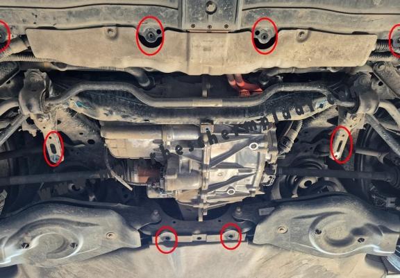 Achterste aluminium bescherming voor elektrische motor – Tesla Model 3 AWD