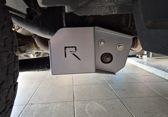 Aluminium motorbeschermplaat voor sensor van achterste trailing arm Ford Ranger Raptor