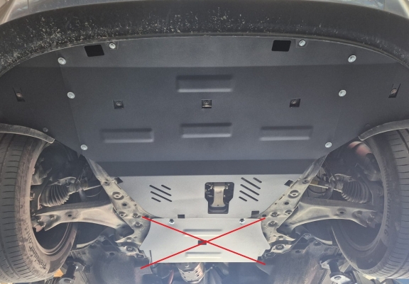 Motor, Versnellingsbak en Radiator Beschermplaat voor Hyundai Santa Fe