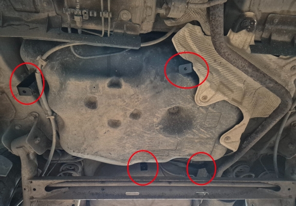 Brandstoftank Beschermplaat voor Dacia Sandero