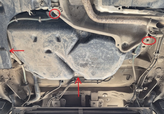 Brandstoftank Beschermplaat voor Dacia Sandero