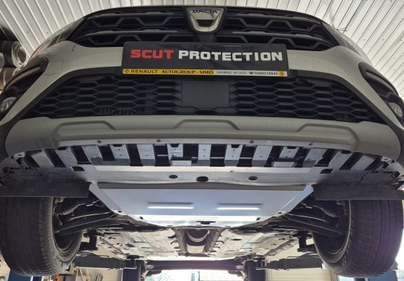 Aluminium Motor, Versnellingsbak en Radiator Beschermplaat voor Dacia Sandero Stepway