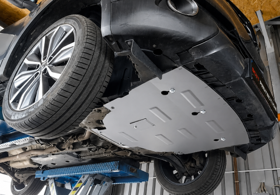 Motor en Versnellingsbak Beschermplaat voor Nissan Qashqai J11 - Aluminium