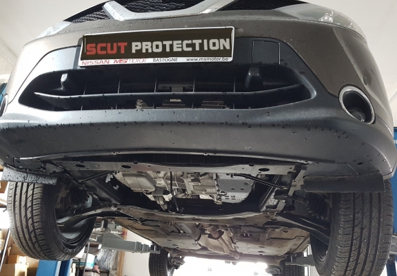 Motor en Versnellingsbak Beschermplaat voor Nissan Qashqai J11 - Aluminium