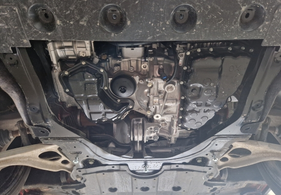 Motor en Versnellingsbak Beschermplaat voor Nissan X-Trail T33 - Aluminium