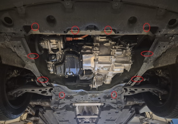 Motor, Versnellingsbak en Radiator Beschermplaat voor Toyota C-HR