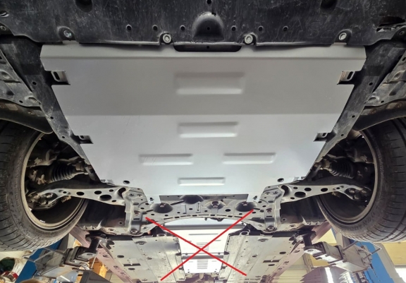 Motor, Versnellingsbak en Radiator aluminium Beschermplaat voor Toyota Prius