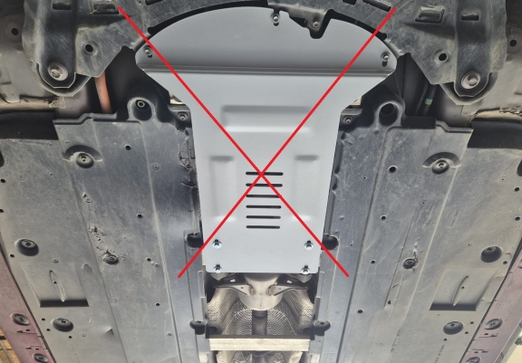 Aluminium katalysatorbeschermer / kat-slot voor Suzuki Swace