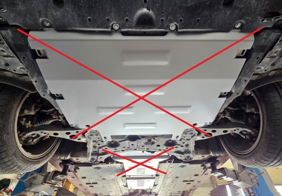 Aluminium katalysatorbeschermer / kat-slot voor Suzuki Swace