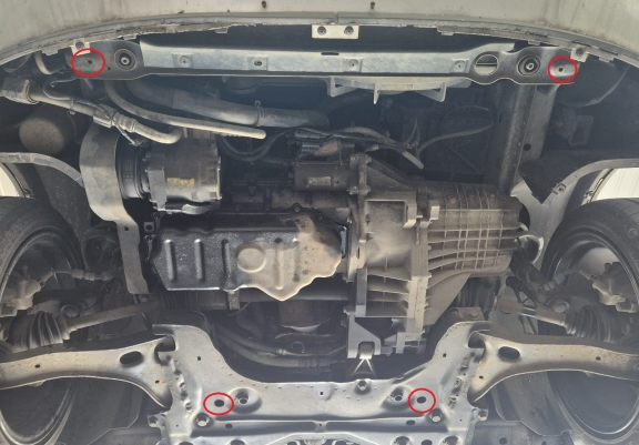 Motor, Versnellingsbak en Radiator Beschermplaat voor Ford Transit Connect