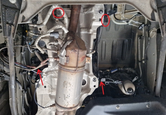 Katalysator/cat lock Beschermplaat voor Nissan NV300