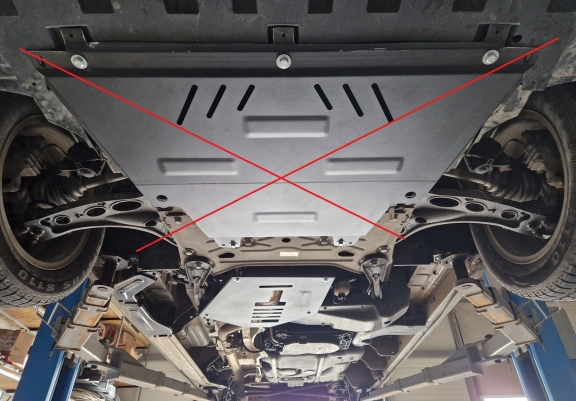 Katalysator/cat lock Beschermplaat voor Nissan NV300