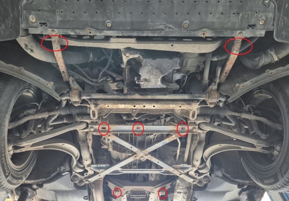 Motor en Radiator Beschermplaat voor Audi A4 B8 All Road, benzine