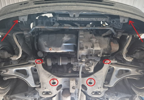 Motor, Versnellingsbak en Radiator Beschermplaat voor Renault Twingo
