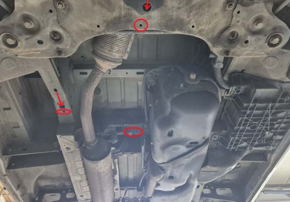 Katalysator/cat lock Beschermplaat voor Renault Master
