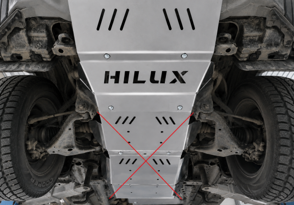 Radiator aluminium  Beschermplaat voor Toyota Hilux Revo