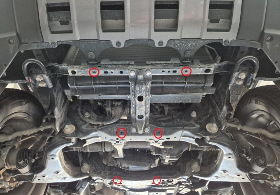 Motor Beschermplaat voor Toyota Land Cruiser - promotie pakket