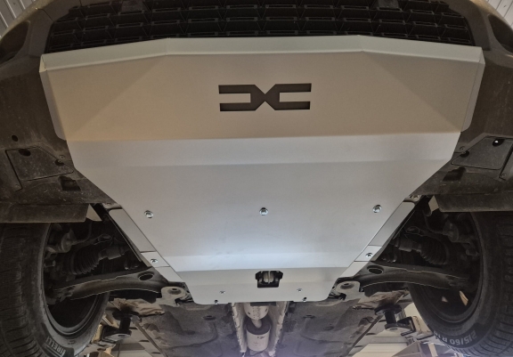 Motor, Versnellingsbak en Radiator  aluminium Beschermplaat voor Dacia Duster- 4x2