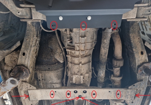 Versnellingsbak aluminium  Beschermplaat voor Nissan Pathfinder
