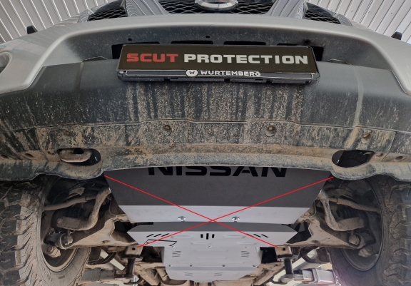 Versnellingsbak aluminium  Beschermplaat voor Nissan Pathfinder