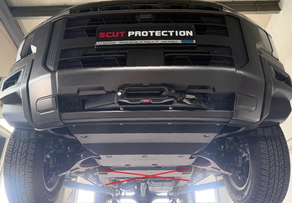 Motor en Radiator Beschermplaat voor KGM Musso 