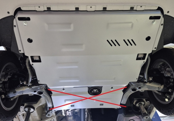 Aluminium Motor, Versnellingsbak en Radiator Beschermplaat voor Vw Crafter