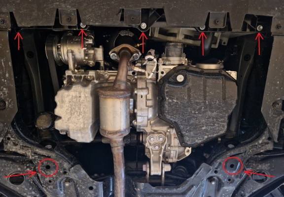 Motor en Versnellingsbak Beschermplaat voor Toyota Aygo X - Aluminium