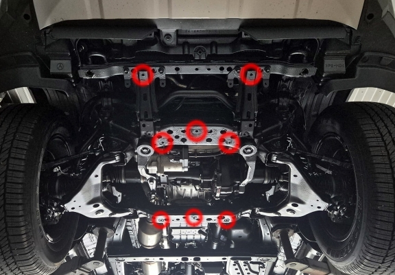 Motor  Beschermplaat voor Toyota Hilux EV