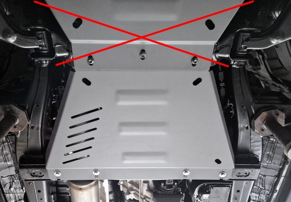 Versnellingsbak aluminium  Beschermplaat voor Toyota Hilux