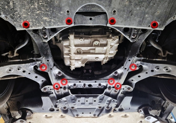 Motor en Versnellingsbak Beschermplaat voor Toyota BZ4X