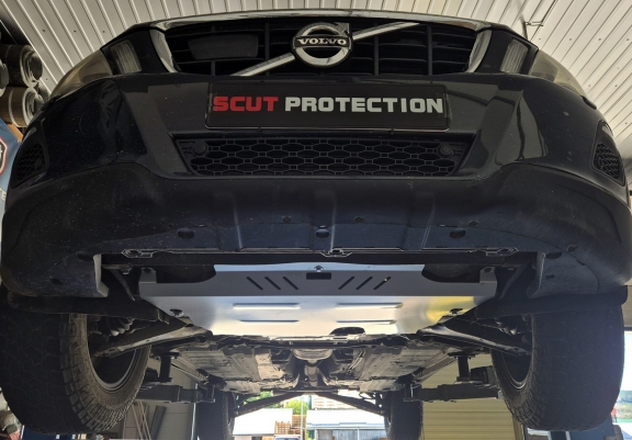 Aluminium Motor, Versnellingsbak en Radiator Beschermplaat voor Volvo V70