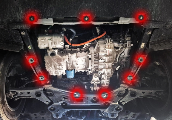Motor, Versnellingsbak en Radiator  aluminium Beschermplaat voor Jaecoo J7