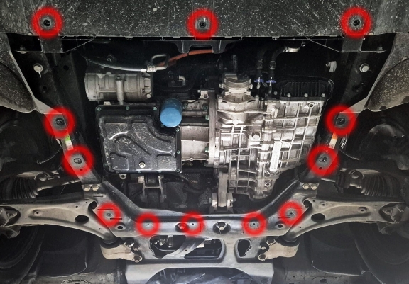 Motor, Versnellingsbak en Radiator  aluminium Beschermplaat voor Omoda 9
