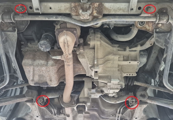Motor en Versnellingsbak Beschermplaat voor Suzuki Wagon R+