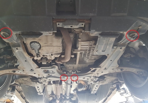 Aluminium Motor, Versnellingsbak en Radiator Beschermplaat voor Honda CR-V