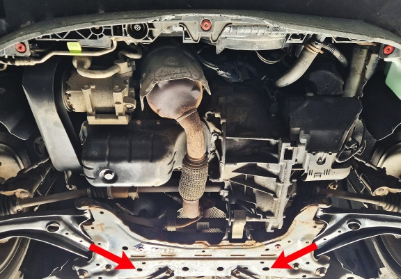 Motor, Versnellingsbak en Radiator Beschermplaat voor Ford Fiesta