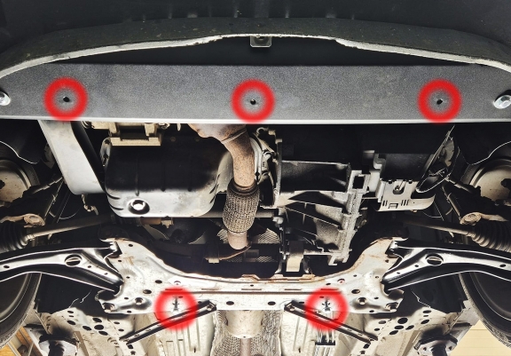 Motor, Versnellingsbak en Radiator Beschermplaat voor Ford Fiesta