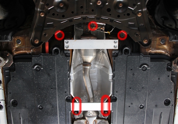 Aluminium katalysatorbeschermer / kat-slot voor Toyota Corolla Cross