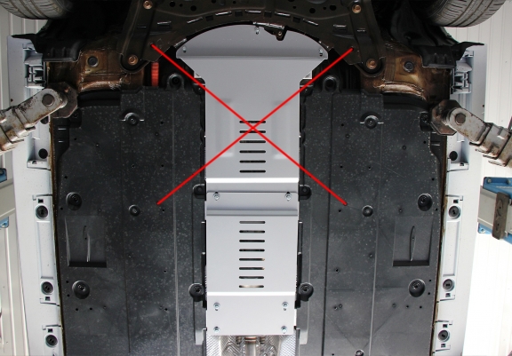 Aluminium katalysatorbeschermer / kat-slot voor Suzuki Swace