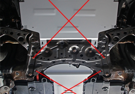 Aluminium katalysatorbeschermer / kat-slot voor Suzuki Swace