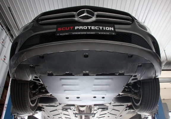 Motor, Versnellingsbak en Radiator Beschermplaat voor Mercedes GLA H247